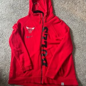 NBA Chicago Bulls Nike Hoodie XL Side Zipper
